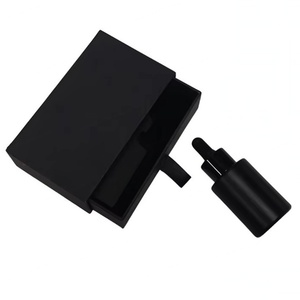 ขวดแก้วสีดำแบบหยดขนาด 50 มล. สำหรับบรรจุเซรั่มบำรุงผิวหน้าหรือน้ำมันหอมระเหย  แบบขวดฝ้าด้าน พิมพ์ลายสกรีนสีตามสั่ง ขนาด 1 ออนซ์ - Product Image 1