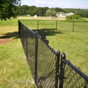 Màu đen xanh lá cây PVC tráng kim cương hàng rào dây lưới trang trại 6ft CHAINLINK Cyclone dây hàng rào tấm CuộN 50ft Chuỗi liên kết hàng rào - Product Image 3