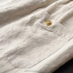 <span class=keywords><strong>Pantaloni</strong></span> a fondo Casual personalizzati <span class=keywords><strong>Slim</strong></span> Fit <span class=keywords><strong>pantaloni</strong></span> di <span class=keywords><strong>lino</strong></span> di cotone traspirante per gli uomini - Product Image 6