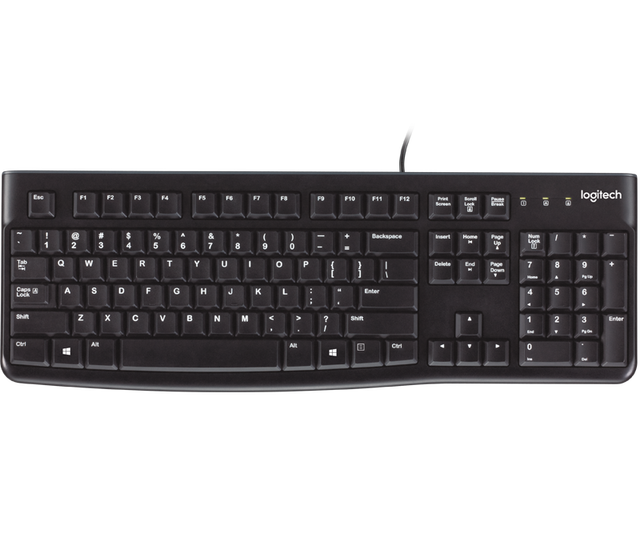 Logitech K120 Wired Keyboard 104 Keys USB 2.0 Ce Keyboard Plug-and-play USB Keyboard