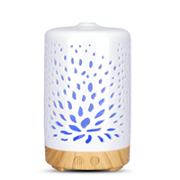 Mini diffuseur d'huile essentielle aromatique de haute qualité 100ml, diffuseur d'aromathérapie électrique ultrasonique en céramique