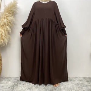 6685 #   Dernière robe musulmane modeste élégante, Abaya ouverte pour femme, robe musulmane avec fermeture éclair sur le devant, robes en mousseline de haute qualité - Product Image 2
