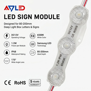 โมดูล LED ซัมซุง SMD 2835 IP68 12V ดีไซน์ใหม่ สำหรับป้ายภายนอกอาคาร ใช้กับตัวอักษรแบบ Backlit และไฟร้านค้า พร้อมรับประกัน 5 ปี - Product Image 2