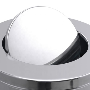 سلة مهملات مطبخ بسعة 90 لتر مصنوعة من الفولاذ المقاوم للصدأ سلة مهملات فنادق - Product Image 2