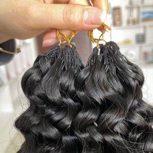 Fabricante Mayorista de Extensiones de Cabello Remy Virgen 12A, con Punta de Pluma, para Trenzado, Ondulado, para Mujeres - Product Image 4