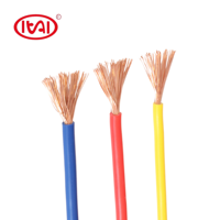Câbles électriques isolés en PVC de haute qualité à prix d'usine, 1/1,5/2,5/4/6/10 mm², câbles en cuivre massif ou toronné pour le câblage domestique