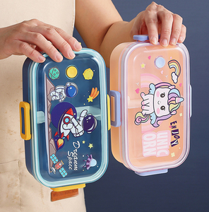 Fiambrera Bento Unicorn para niñas y niños pequeños, bonita fiambrera con tapa de bloqueo segura de 4 puntos, fiambrera para volver a la escuela - Product Image 6