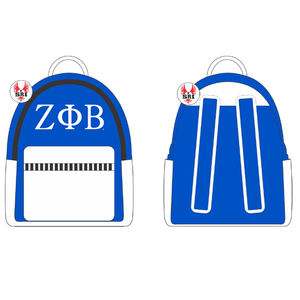 Mochila con Bordado de la Hermandad Zeta Phi Beta para Mujer, Artículos Griegos |   Mochila de Viaje Personalizada Sublimada para Mujeres de la Hermandad ZPB - Product Image 1