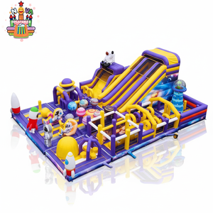 Parque Inflable Comercial con Temática Espacial, Castillo Inflable Grande con Tobogán, Castillo Inflable Gigante de PVC, Trampolín Inflable para Niños - Product Image 2