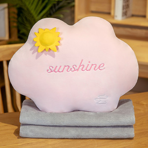 Mới Sang Trọng Ném Chăn Gấp Vào Gối Fluffy Sợi Đan Siêu Mềm Có Thể Gập Lại Chăn Gối Dễ Thương Sao Đám Mây Đệm - Product Image 3