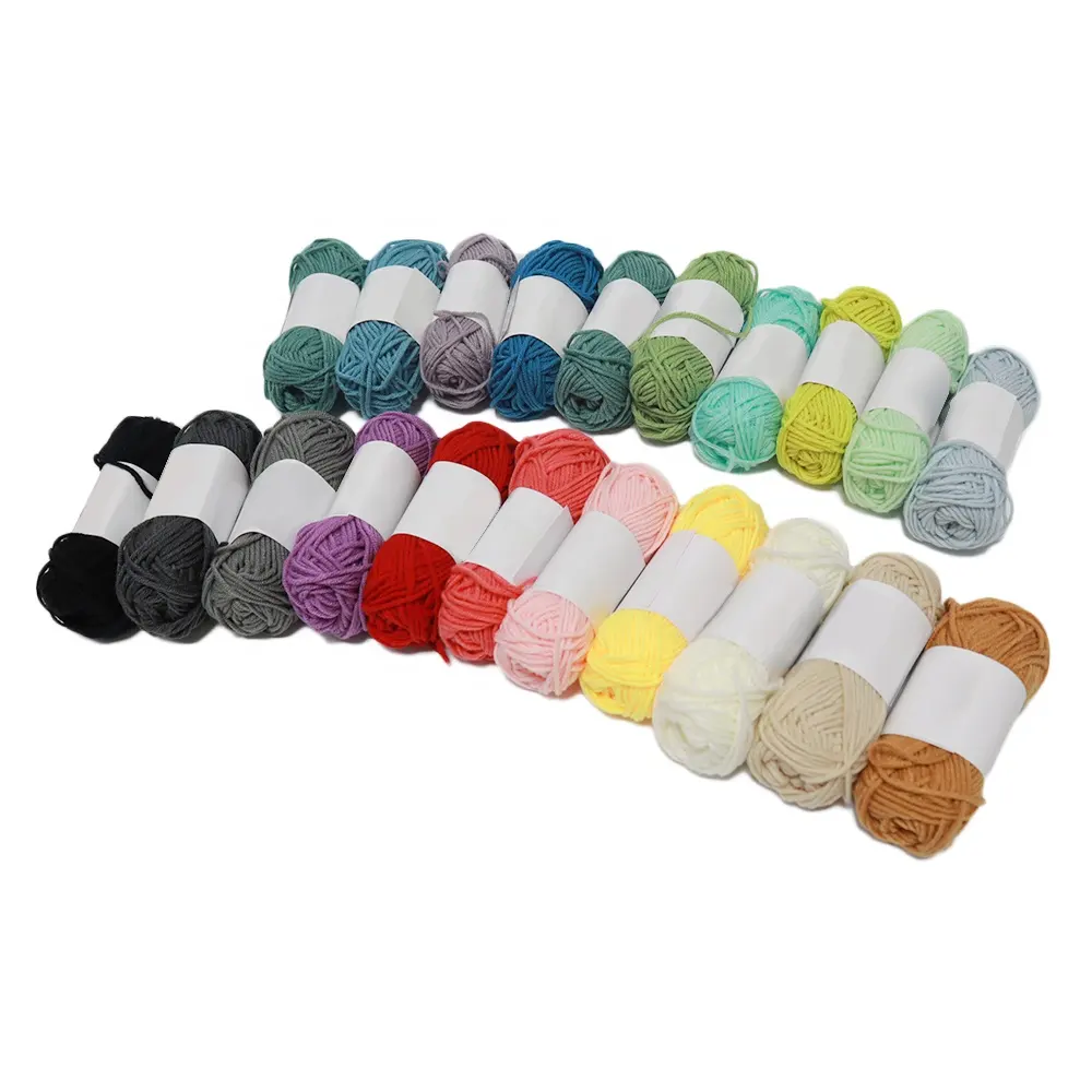 100% Acryl 4ply Craft Strick garn Mehrfarbige Acryl Häkel faden Stränge für DIY Craft Projects Schal