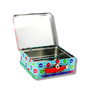 Thanh lịch lớn trang trí Cookies kim loại <span class=keywords><strong>tin</strong></span> Hộp Ăn Trưa với xử lý đối với lưu trữ và hiển thị - Product Image 2