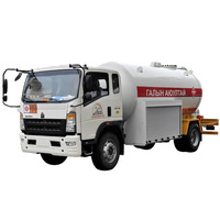 Nouveau camion citerne GPL manuel HOWO chinois de 8 à 10 m³ pour l'exportation en Mongolie