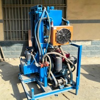 Machines de forage de puits d'eau hydrauliques entièrement automatiques sur roues, profondeur 100m, pour équipement de forage domestique