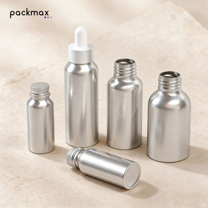 Empty Aluminum <b>Bottle</b> for Cosmetic Essential Oil Hair Oil - <b>Small</b> Size Stock Wholesale Custom <b>Bottle</b> Without Dropper - Product Image 2