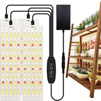 Lampu Tanam LED Lintas Batas untuk Tanaman Dalam Ruangan Spektrum Penuh Suplemen Pertumbuhan Papan Lampu untuk Bunga, Sayuran, dan Bibit