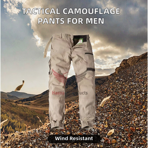 Pantalon tactique tissé Hip Hop de haute qualité, nouveau design, vente en gros, logo personnalisé, grande taille pour hommes, camouflage, fermeture boutonnée - Product Image 2