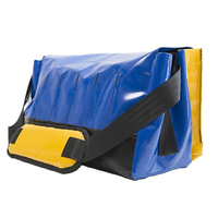 Sac à outils professionnel en PVC robuste sur mesure pour électriciens, sac de rangement utilitaire à double base en vinyle