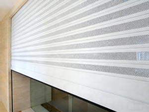 Customized Roller Shutter Factory <strong>Price</strong> Punch Aluminum Ventilation Perspective Electric Perforated Roller Shutter <strong>Door</strong> - Product Image 2
