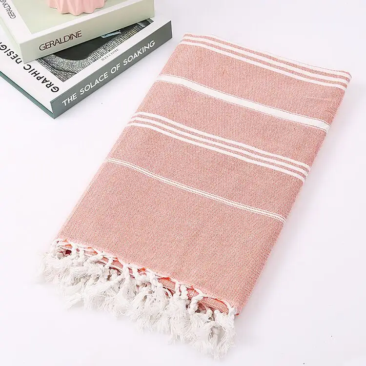 Commercio all'ingrosso di Grande formato striscia asciugamano di cotone 100% cotone Turco telo mare