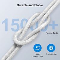 Vente en gros de câble de données de téléphone de charge rapide 1m Pd câble de chargeur Usb C Type C pour iPhone 15 PRO MAX