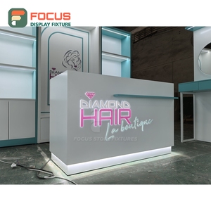 Luxury Wig Display Cabinet Glass Door Drawer Shelf Multi Layer Hairpiece Store Display Cabinet Module - Product Image 2