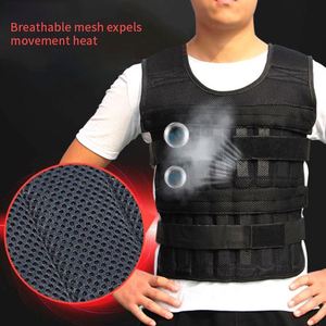 Gilet lesté ajustable et respirant pour l'extérieur, avec compartiments pour sacs de sable et plaques d'acier, pour la course, vêtement de charge invisible - Product Image 3