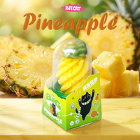 Es Krim Rasa Nanas PoPI CAT, Cangkir Bertema Musim Panas yang Lucu dan Kreatif, Camilan Tropis yang Menyenangkan, Camilan untuk Anak-Anak, Keluarga, Liburan, Pesta, Acara