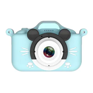 H3 Kids Digital Camera Mickey 48 Megapixels Dual Lenses Children Selfie Cameras with 2.0 Inches IPS Screen and MP3 5 Games