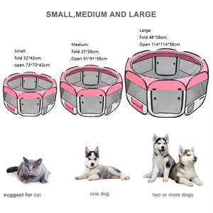 Cage semi-circulaire <span class=keywords><strong>amovible</strong></span> et lavable <span class=keywords><strong>pour</strong></span> chat et <span class=keywords><strong>chien</strong></span>, en tissu Oxford imperméable et respirant, résistante aux chiens, <span class=keywords><strong>pour</strong></span> petits animaux - Product Image 6