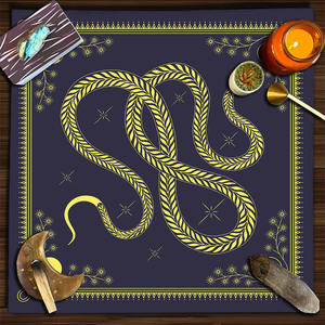 タロットカードテーブルクロス75*75cmマンダラ生命の木蝶キノコフリーステーブルクロス風ストールタペストリーをカスタマイズ - Product Image 5