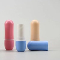 OEM Mini capsule de rouge à lèvres liquide couleur mignonne personnalisée Tube Petits contenants vides de rouge à lèvres en forme de pilule en plastique