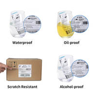 Etiqueta Adhesiva Personalizada para Impresión Térmica, Rollo de Etiquetas Térmicas Directas de 50X35mm, Resistentes al Aceite, para Comestibles