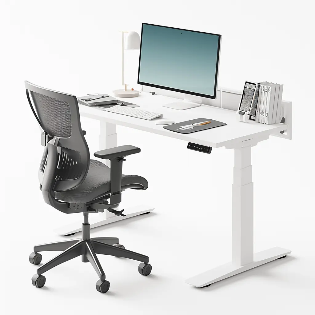 Mesa de trabajo para oficina en casa, escritorio eléctrico de doble motor para ordenador, escritorio de elevación de altura ajustable