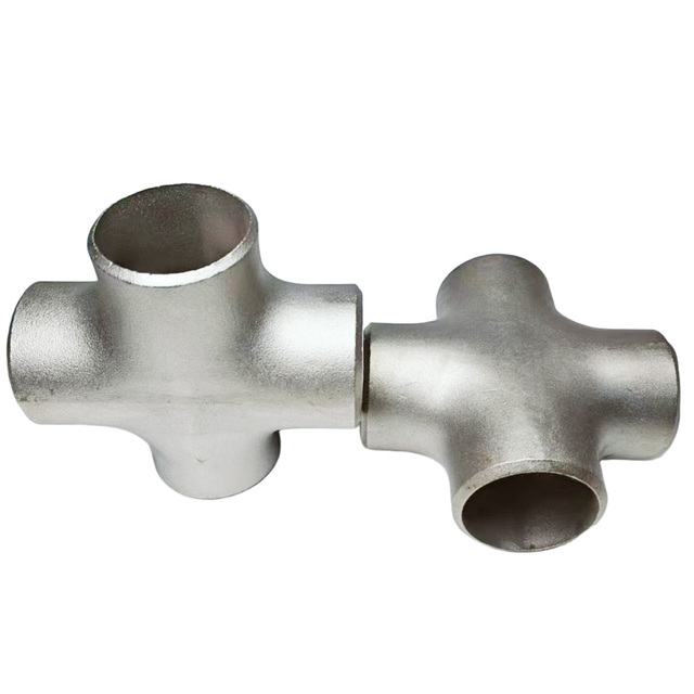 Joint Pipe Fitting 4 Way Welded Four-way Stainless Steel Equal Butt Steel Equal Cross