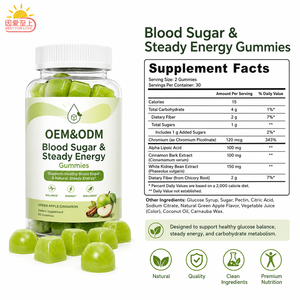 Gommose per il Controllo della Glicemia e l'Energia Costante OEM/ODM, Supporto Energetico Quotidiano, Gusto Mela Verde, Integratore in Gommose - Product Image 4