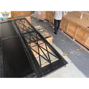 Gran oferta, puerta de <span class=keywords><strong>garaje</strong></span> seccional de nido de abeja sándwich de aluminio, elevador eléctrico, autobloqueo, antirrobo con ventana de perspectiva transparente - Product Image 5
