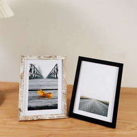 Juego de Marcos de Madera Premium para Fotos, Acabado Multicolor, para Decoración de Pared, Regalo, Exhibición en Pared