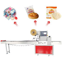 Máquina automática de envasado de pan para panadería, sellado en caliente, embalaje de pan largo para pasteles y almohadas