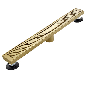 Ralo Linear Moderno para Hotel com Grelha Removível em Padrão Quadrado, Ralo de Chão Retangular em Aço Inoxidável 304 Ecológico - Product Image 4