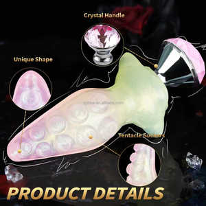 <span class=keywords><strong>Dilatador</strong></span> Anal de Silicona Colorido con Base Curva, Delgado, con Forma de Tentáculo de Pulpo, para Adultos - Product Image 6