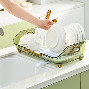 Draining <b>Rack</b> Square L Size See Through Desktop Fruit Vegetable Dish <b>Drying</b> Tray - Product Image 3