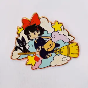 Gran oferta, fabricante, logotipo personalizado, broche de sombrero de Metal, ropa, de <span class=keywords><strong>Anime</strong></span> Pin, insignias de sombrero, solapa suave dura, alfileres de esmalte personalizados - Product Image 5