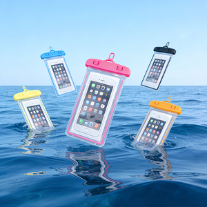 Pochette de transport pour téléphone portable de plage en plein air, sac étanche universel transparent en PVC TPU avec cordon pour les activités nautiques - Product Image 4