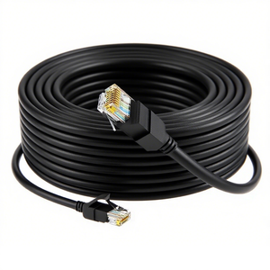 Usine personnalisée haute qualité <span class=keywords><strong>50M</strong></span> Cat6a câble de Communication cuivre plaqué aluminium noyau <span class=keywords><strong>Ethernet</strong></span> câble réseau pour une utilisation en intérieur - Product Image 1