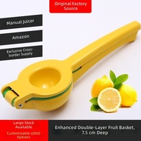 Chuangxin Aluminium Alloy 2-in-1 Handmatige Sapcentrifuge Ecologisch Multifunctioneel Gebruiksvriendelijk Keukenhulpje Huishoudelijk Mini Fruit Citroenpers