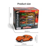 Voitures miniatures de luxe en gros, échelle 1/64, en alliage moulé sous pression avec roues mobiles pour garçons de 3 à 7 ans