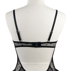 Lingerie Body Nuisette Transparente une Pièce, Bodysuit Sexy en Dentelle à Entrejambe Pression - Product Image 6