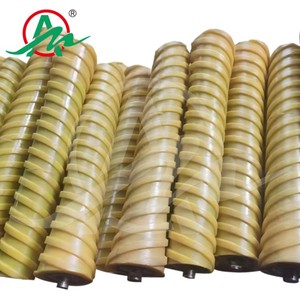 Tùy chỉnh băng tải phần vành đai tổng hợp băng tải xoắn ốc con lăn làm biếng PU tráng ren ống con lăn - Product Image 5