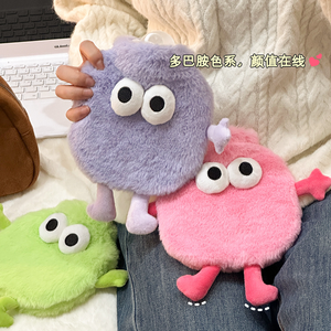 Boule de <span class=keywords><strong>charbon</strong></span> mignonne en flanelle, petite bouillotte d'hiver en PVC et chauffe-<span class=keywords><strong>ventre</strong></span> en peluche, mini chauffe-mains d'hiver - Product Image 4